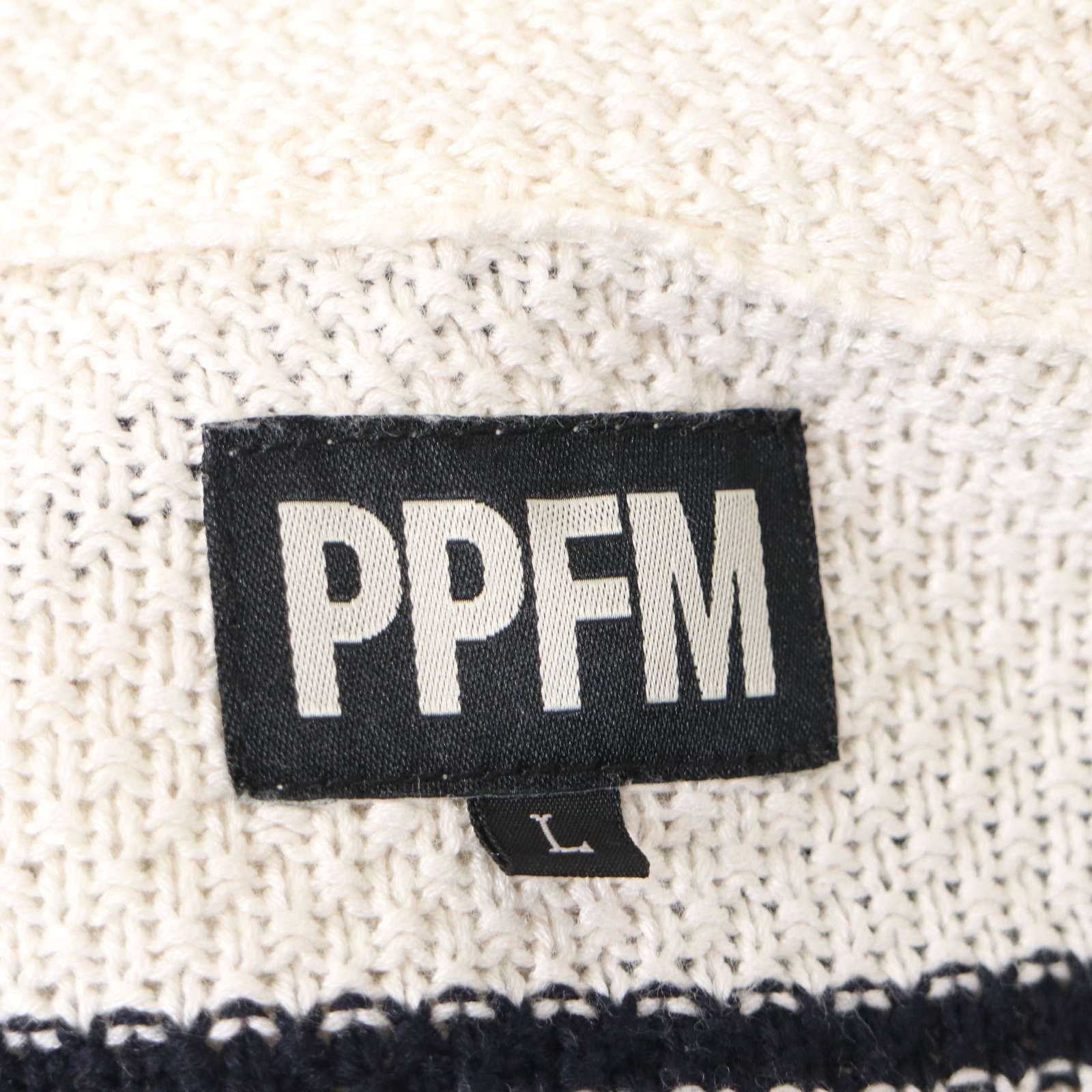 PPFM ペイトンプレイス 春夏☆ 7分袖 ボーダー ニット カーディガン 