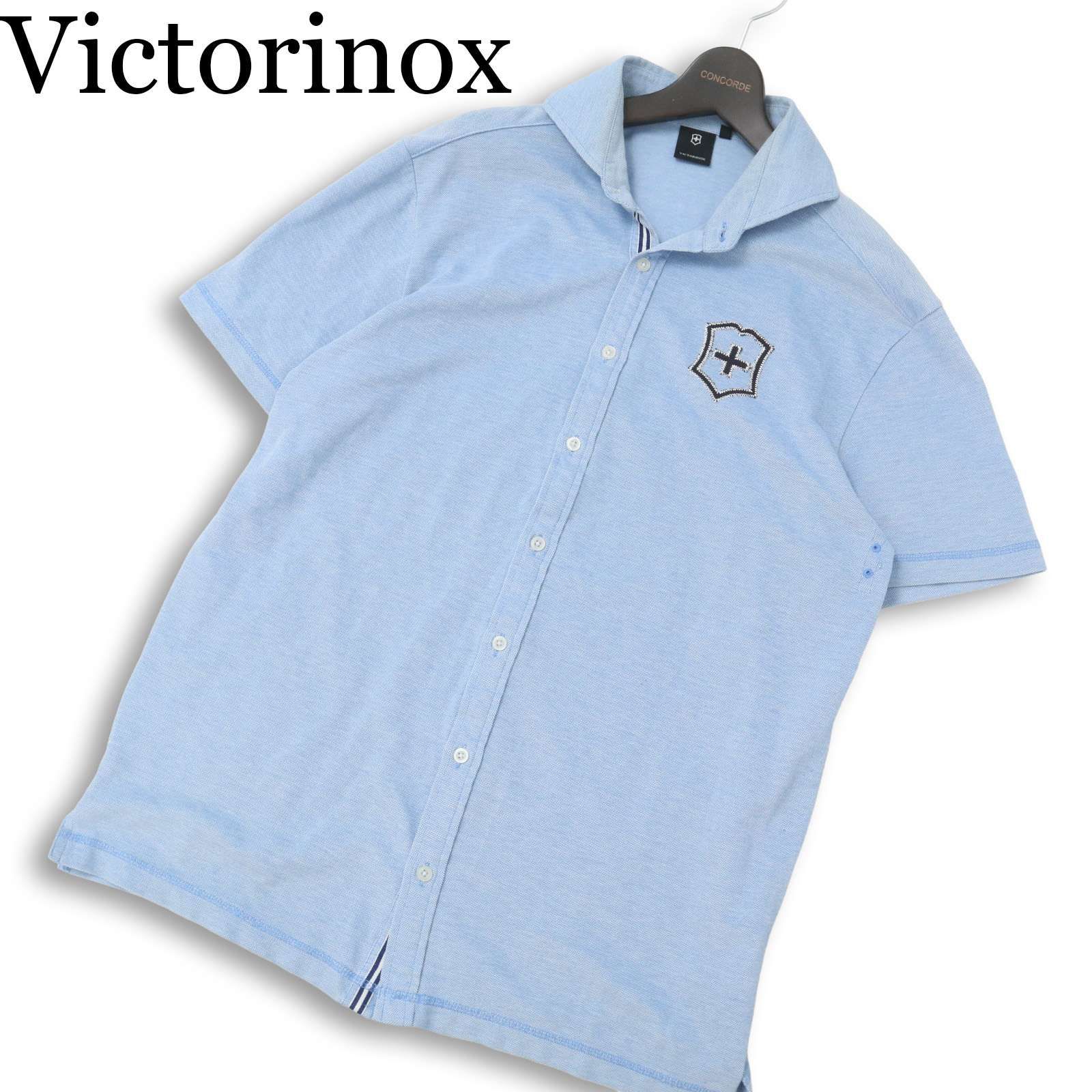 Victorinox ビクトリノックス 春夏☆ 半袖 ロゴ刺繍 シャツ 大きい 
