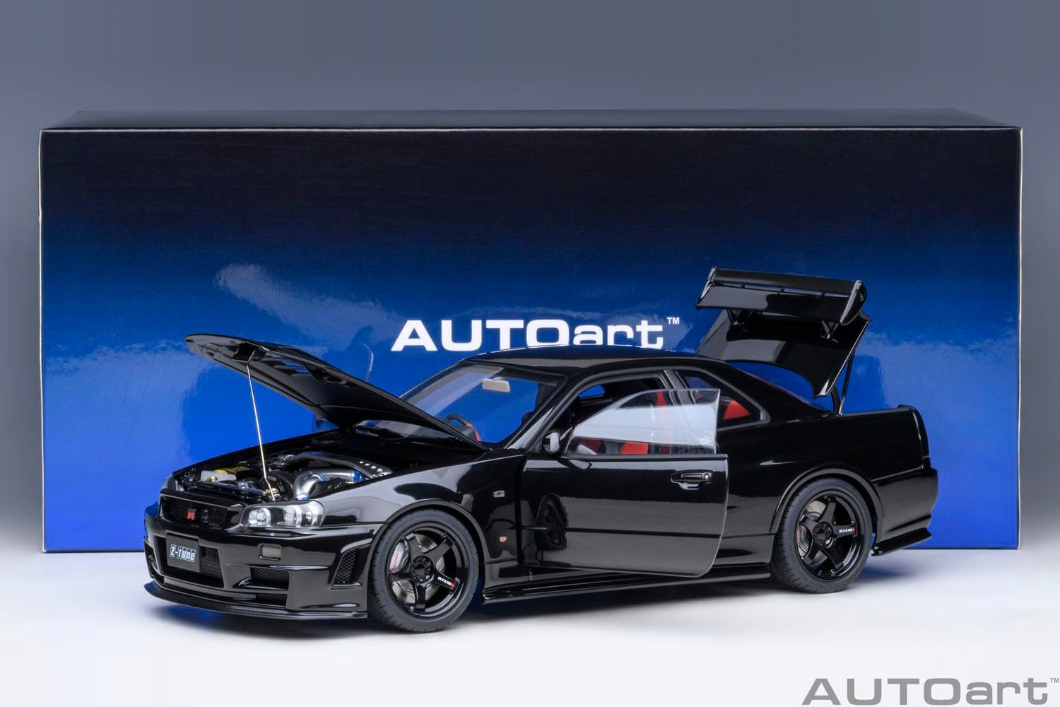 オートアート★GT-R R34 ニスモ Z-tune 1/18 オートアート (AUTOart) 1/18 ニスモ R34 GT-R Z-tune ブラックパール