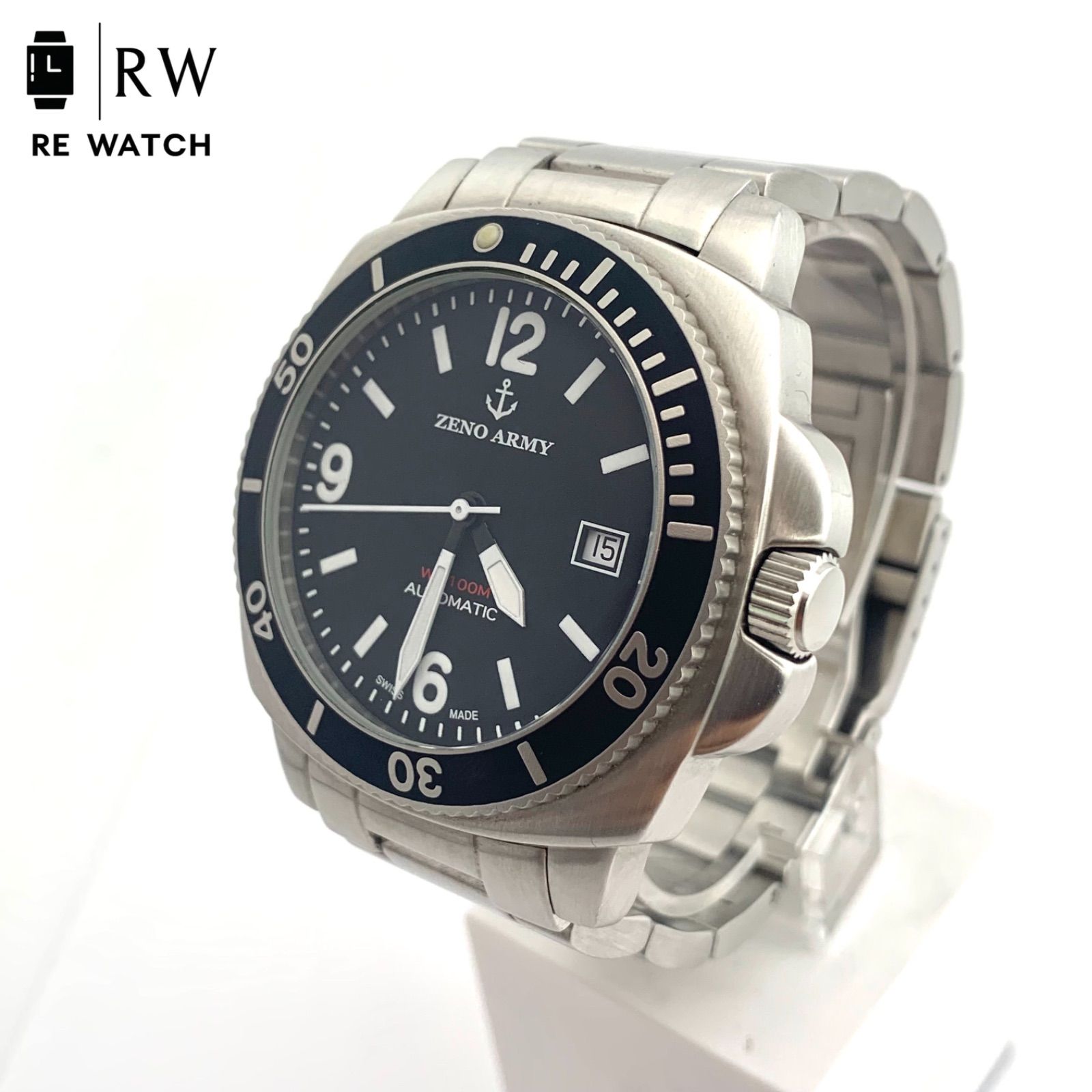 中古】ZENO ARMY REF.440 SWISS MADE 自動巻き 腕時計 200m防水 - メルカリ