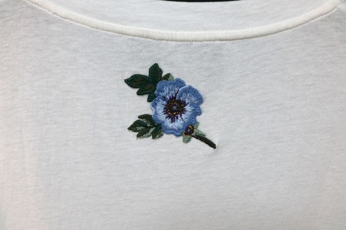 GUCCI グッチ ロゴ プリント コットン フラワーエンブロイダリー