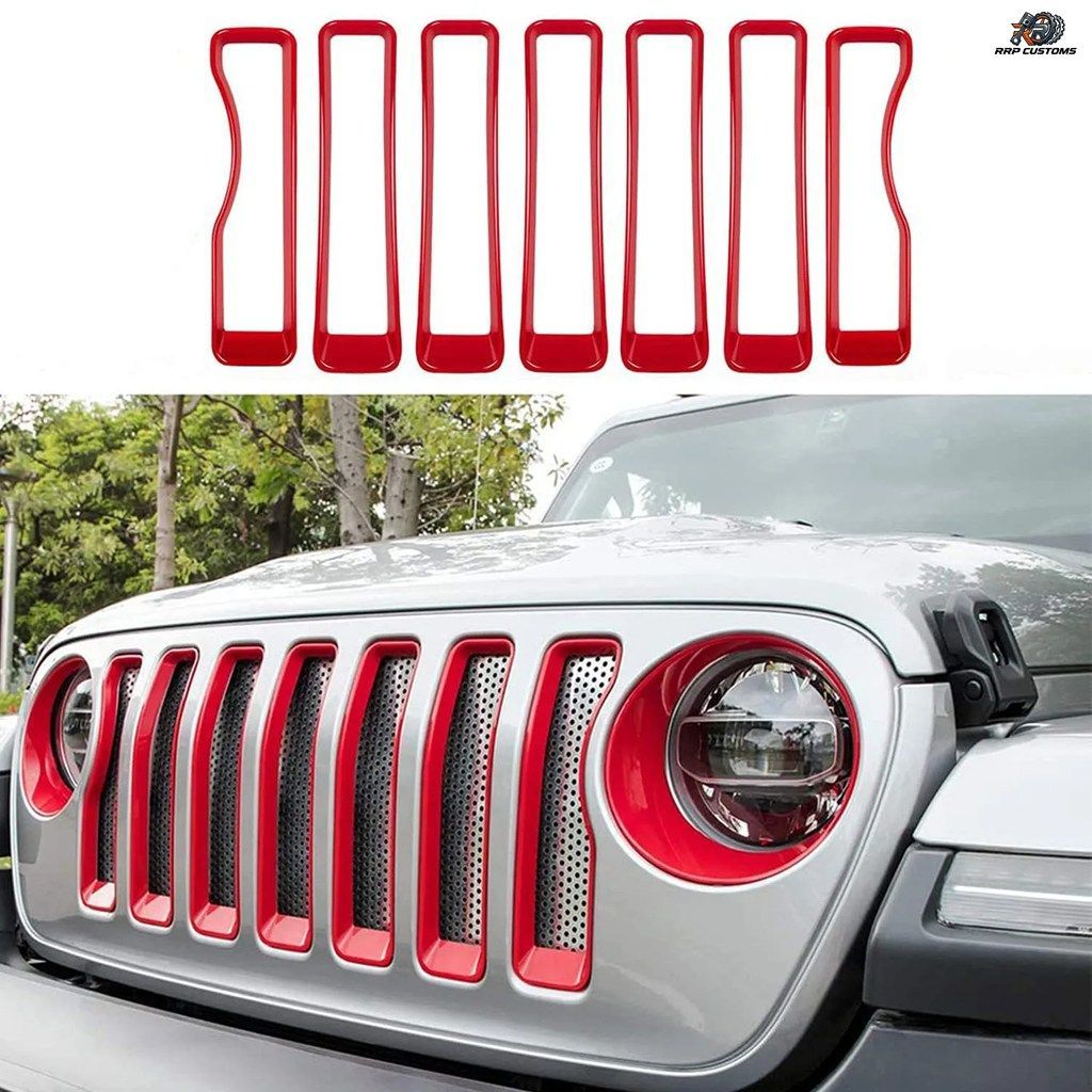ジープ ラングラー JL JLU スポーツ 2018-2023 用 フロントメッシュ 