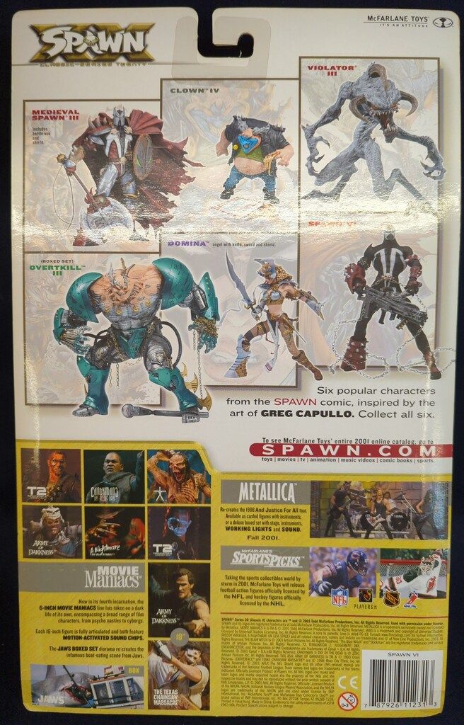 McFARLANE TOYS SERIES 20 / CLASSIC SPAWN VI (頭部 / 素顔) 6インチ 
