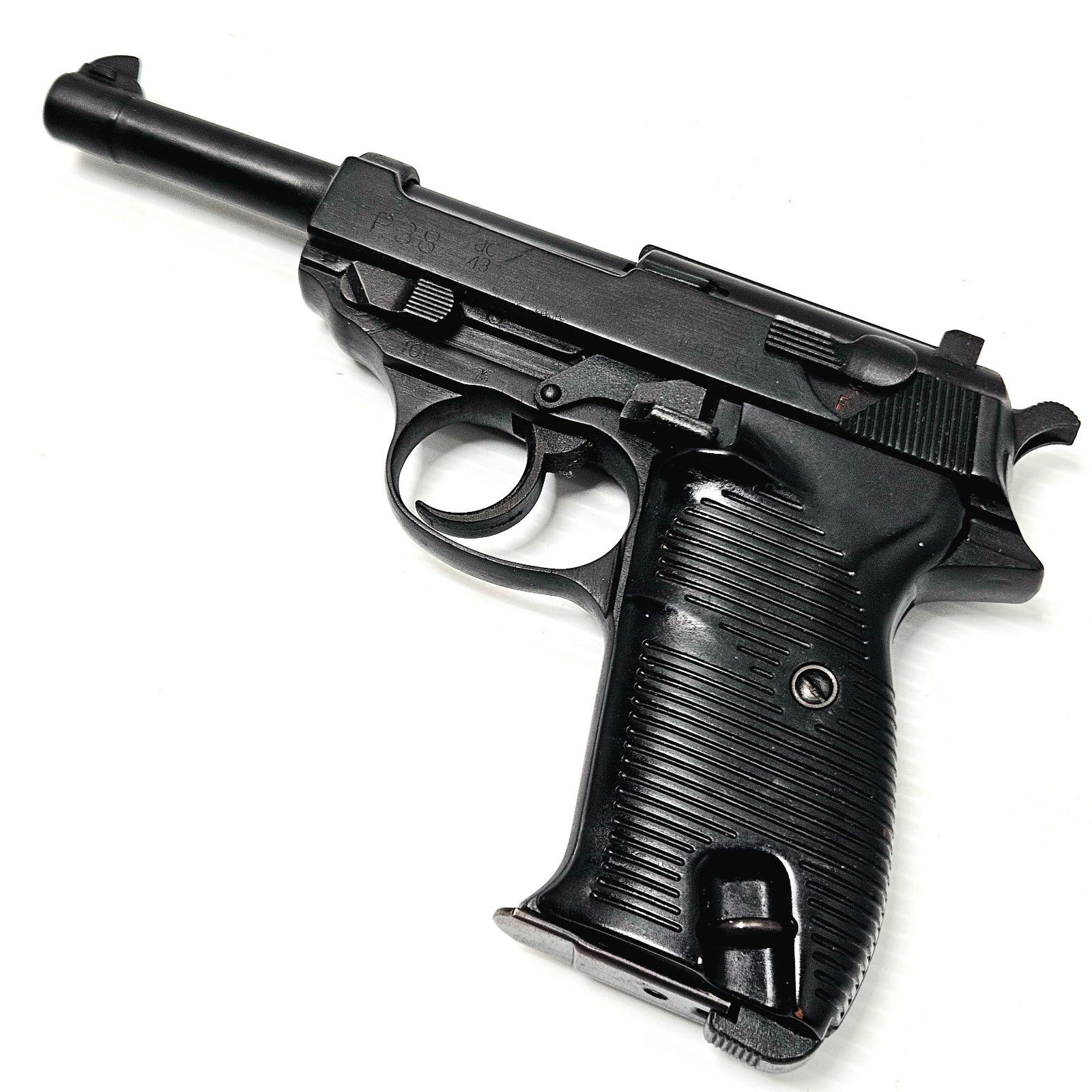【動作未確認】マルシン ワルサーP38 ac43 ブラック モデルガン WW2刻印