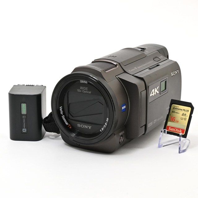 良品＞ SONY Handycam FDR-AXP35 ブロンズブラウン｜4Kビデオカメラ