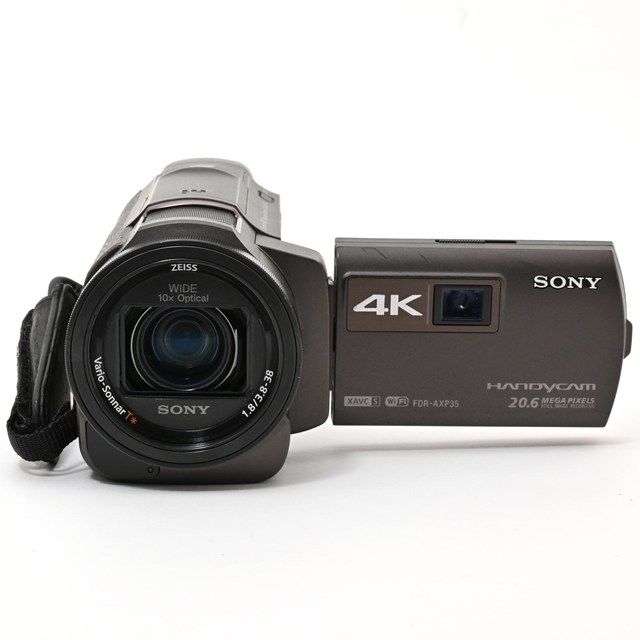 良品＞ SONY Handycam FDR-AXP35 ブロンズブラウン｜4Kビデオカメラ