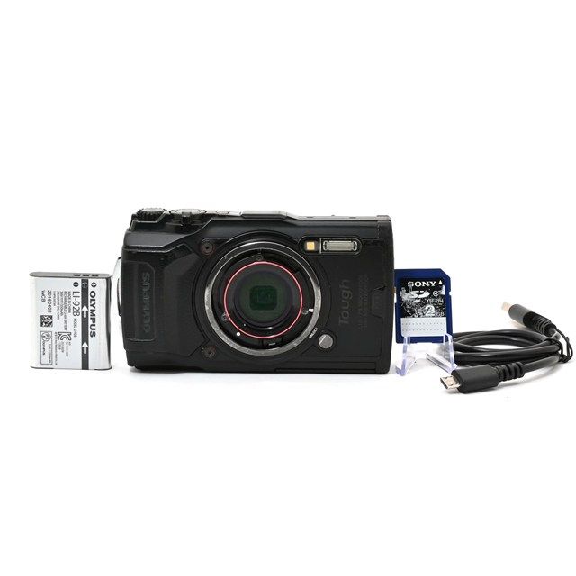 並品＞ OLYMPUS Tough TG-6 ブラック｜防水デジタルカメラ｜動作良好 