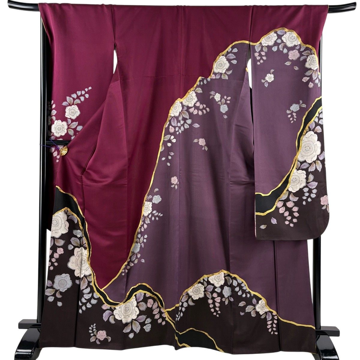 振袖 身丈161cm 裄丈66.5cm 正絹 名品 【中古】 美品】 振袖 身丈161.5cm 裄丈68cm 正絹 名品 【中古】の通販 by