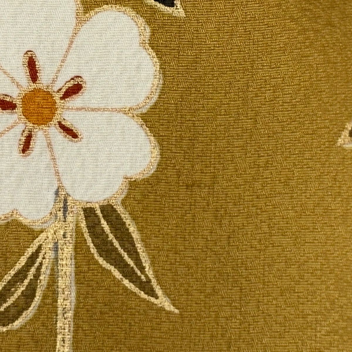 振袖 身丈160.5cm 裄丈64cm M 袷 蝶 桜 金糸 金彩 紺色 正絹 秀品