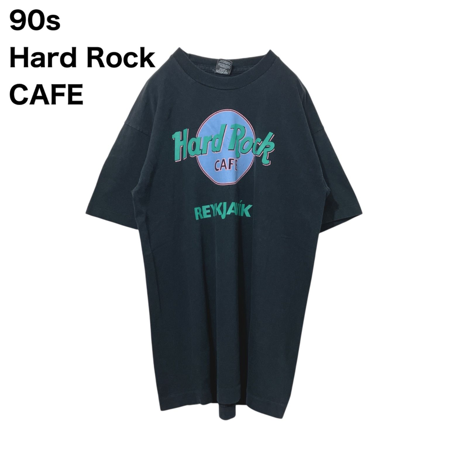 稀少】90s Hard Rock CAFE REYKJAVIK ハードロックカフェ Tシャツ