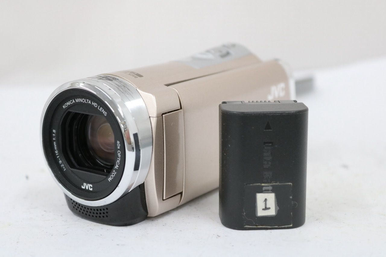 【返品保証】 JVC GZ-E600-N 40x バッテリー付き ビデオカメラ e11568