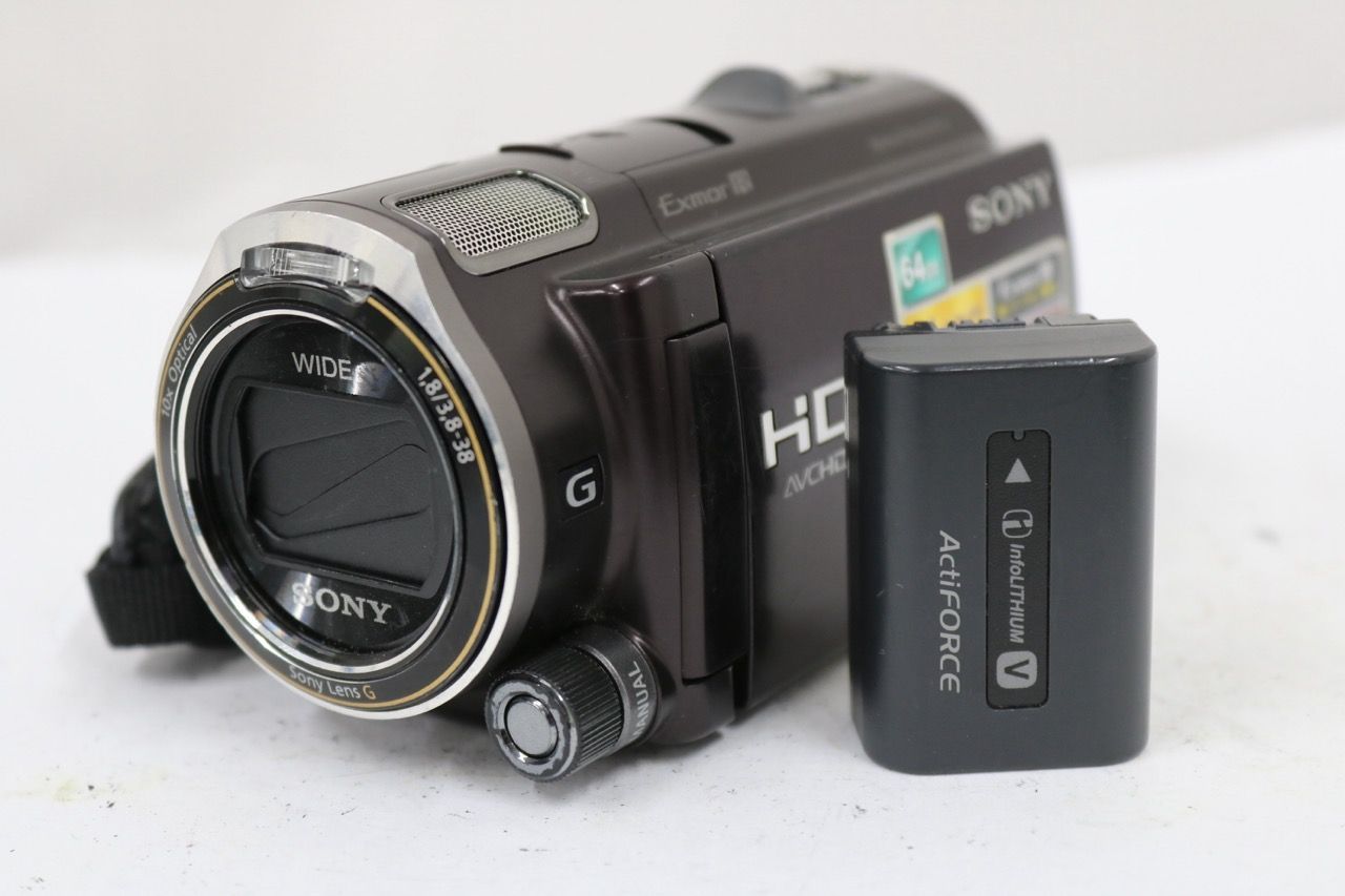 【返品保証】 ソニー Sony HDR-CX560V ボルドーブラウン 10x バッテリー付き ビデオカメラ e11572