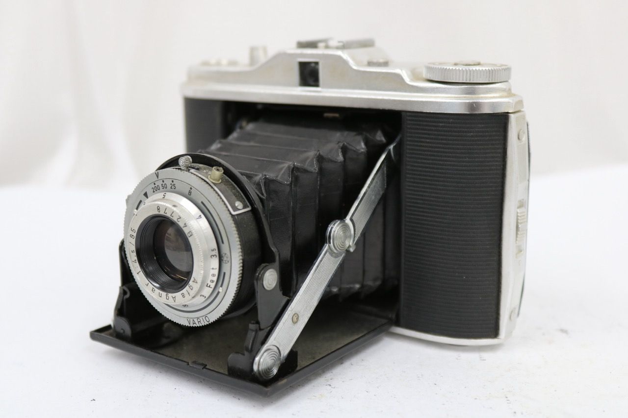 【訳あり品】 Agfa ISOLETTE II Agnar 85mm F4.5 蛇腹カメラ e11503