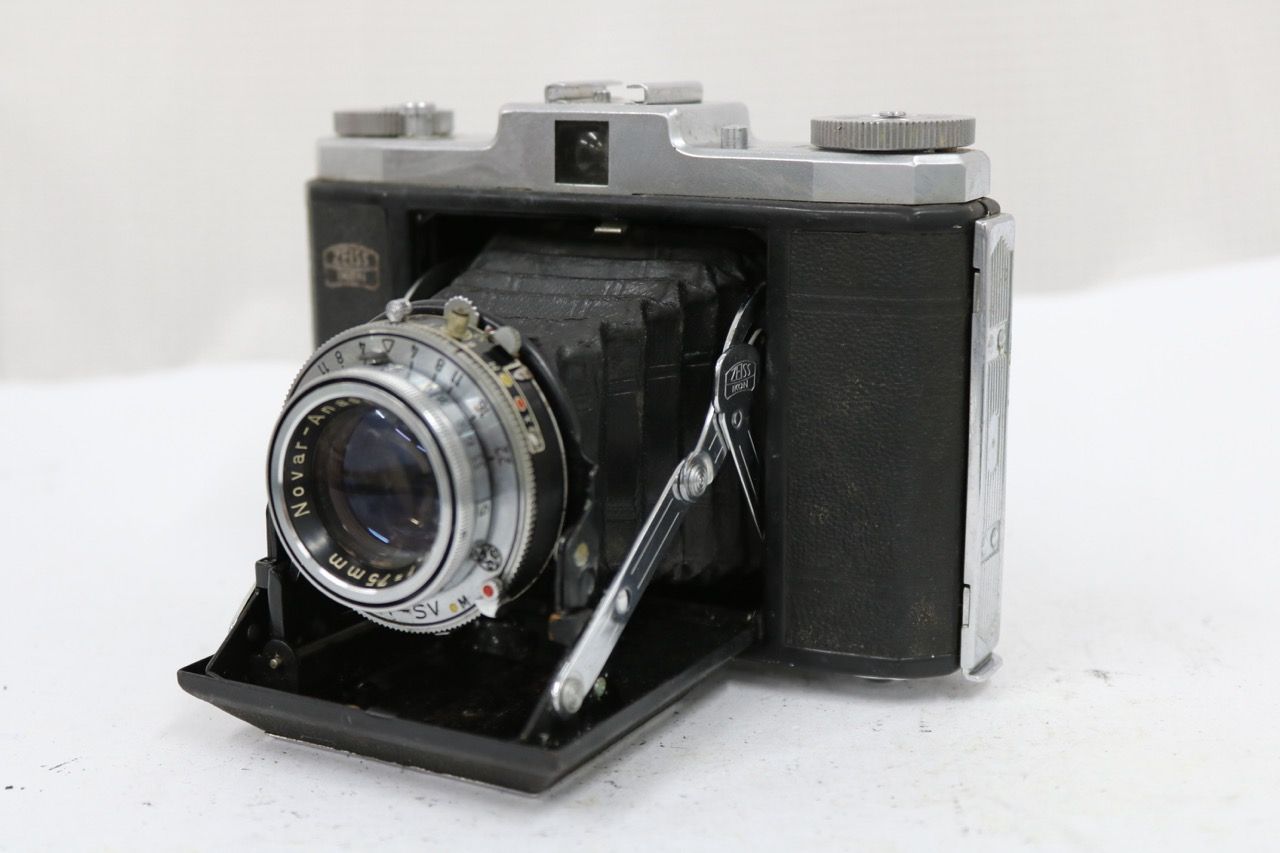 【返品保証】 ツァイスイコン Zeiss Ikon IKONTA 75mm F3.5 蛇腹カメラ e11553