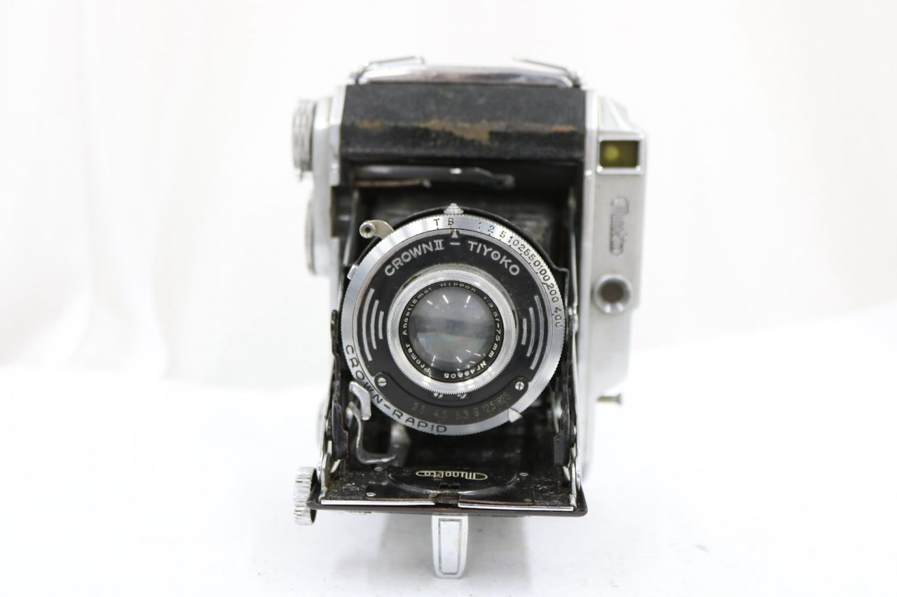 【訳あり品】 ミノルタ Minolta auto semi 75mm F3.5 蛇腹カメラ e11504