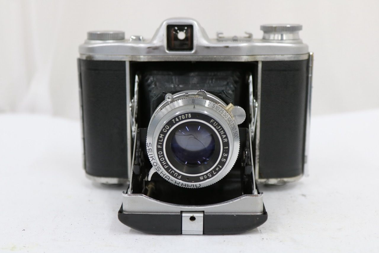 【返品保証】 フジカ Fujica FUJICA SIX FUJINAR 7.5cm F3.5 蛇腹カメラ e11484