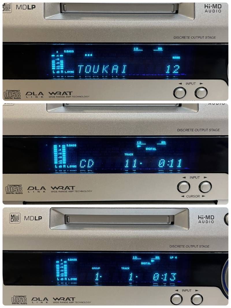 ONKYO CD/MDチューナーアンプ FR-N7TX/D-N7TX ジャンクB-2247 ONKYOCD