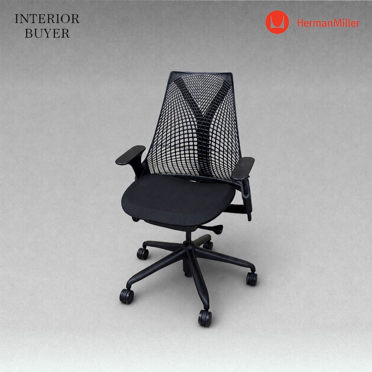 Herman Miller ハーマンミラー SAYL Chair セイルチェア オフィス キャスターチェア ポスチャーフィット ブラック イヴ・ベア 定価11万