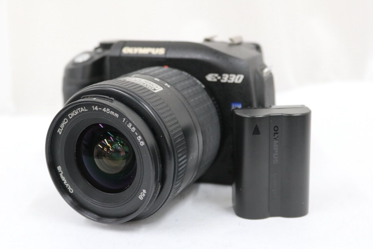 【返品保証】 オリンパス Olympus E-330 ZUIKO DIGITAL 14-45mm F3.5-5.6 バッテリー付き e11619