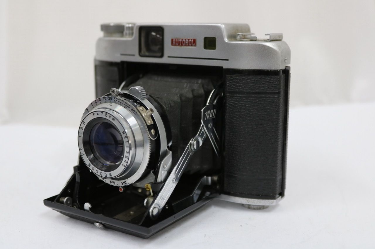 【返品保証】 ウェスターシックス WESTER SIX NKK WESCON F.C. 7.5cm F3.5 蛇腹カメラ e11623