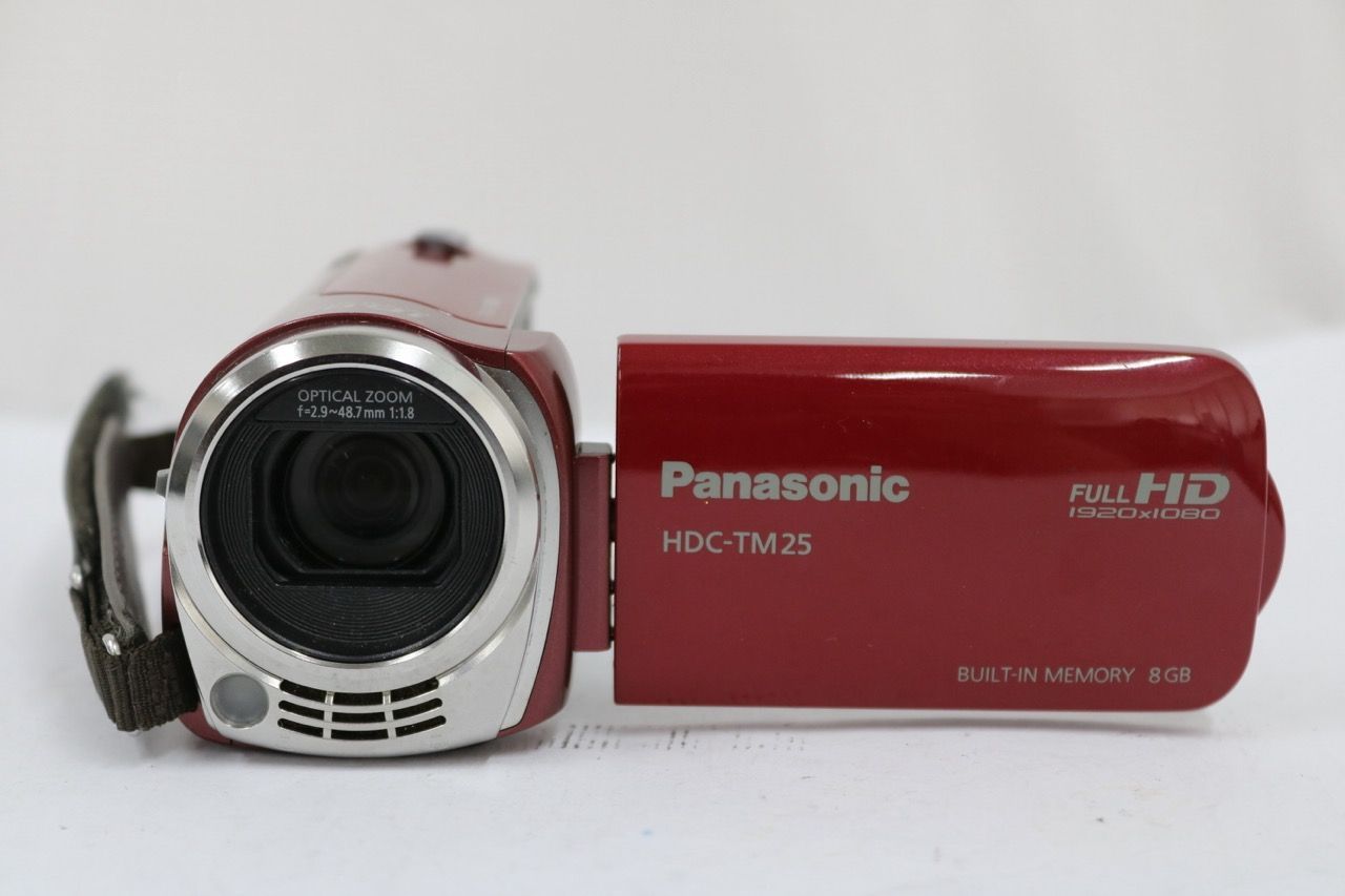 返品保証】 パナソニック Panasonic HDC-TM25 レッド 16.8X バッテリー