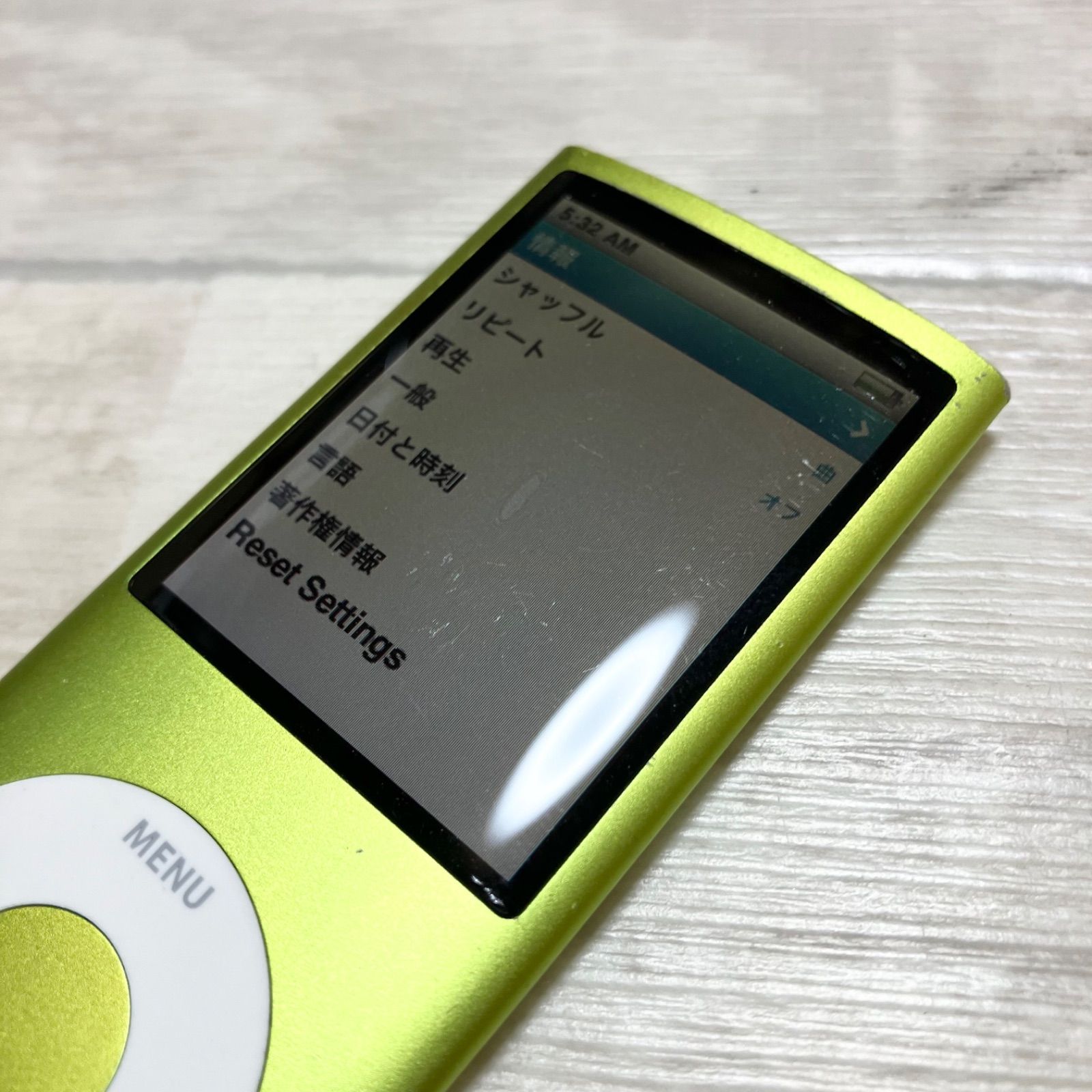 Apple iPod nano 第4世代 グリーン 8GB A1285 アップル アイポッドナノ
