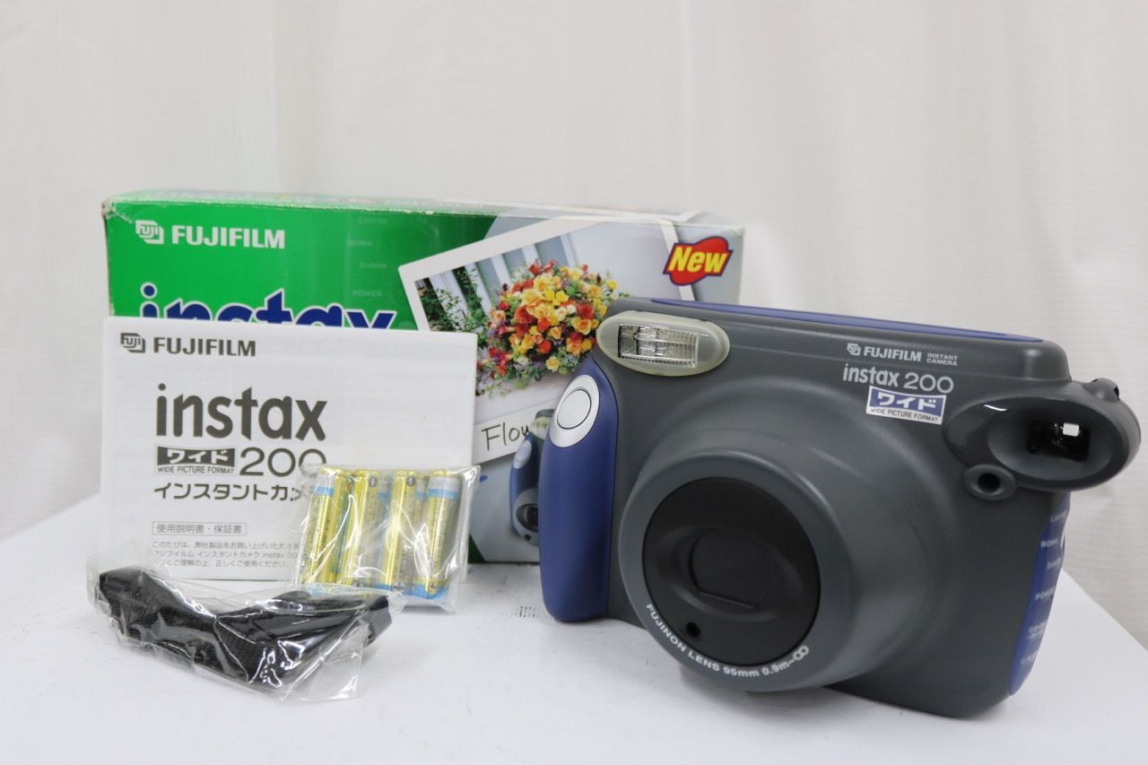 【返品保証】 【元箱付き】フジフィルム Fujifilm instax ワイド 200 BMW インスタントカメラ e11780