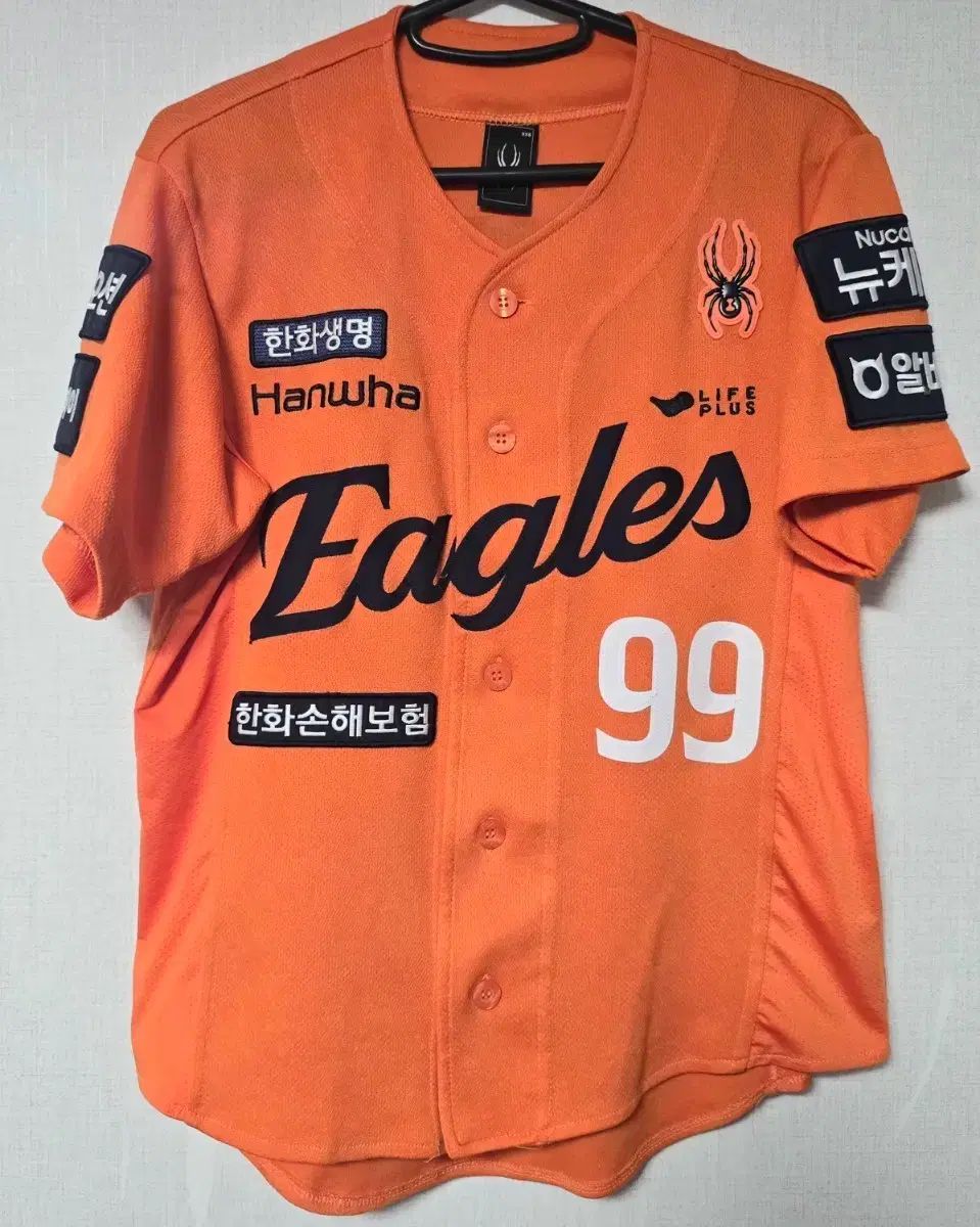 ハンファ・イーグルス アセンティック アウェー 류현진 マーキング 80 (2XS) 出品
