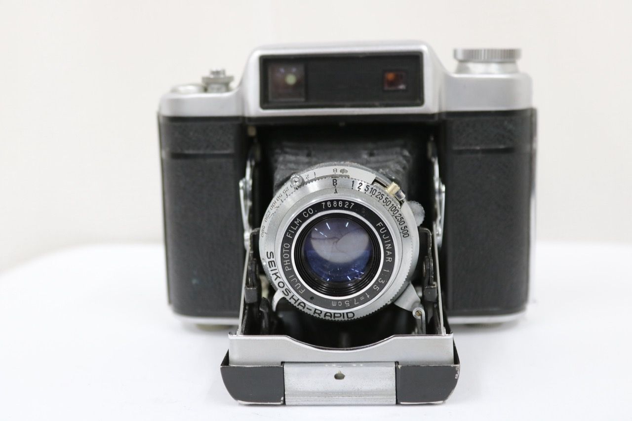 【返品保証】 フジカ FUJICA SUPER FUJICA-6 FUJINAR 7.5cm F3.5 蛇腹カメラ e11865