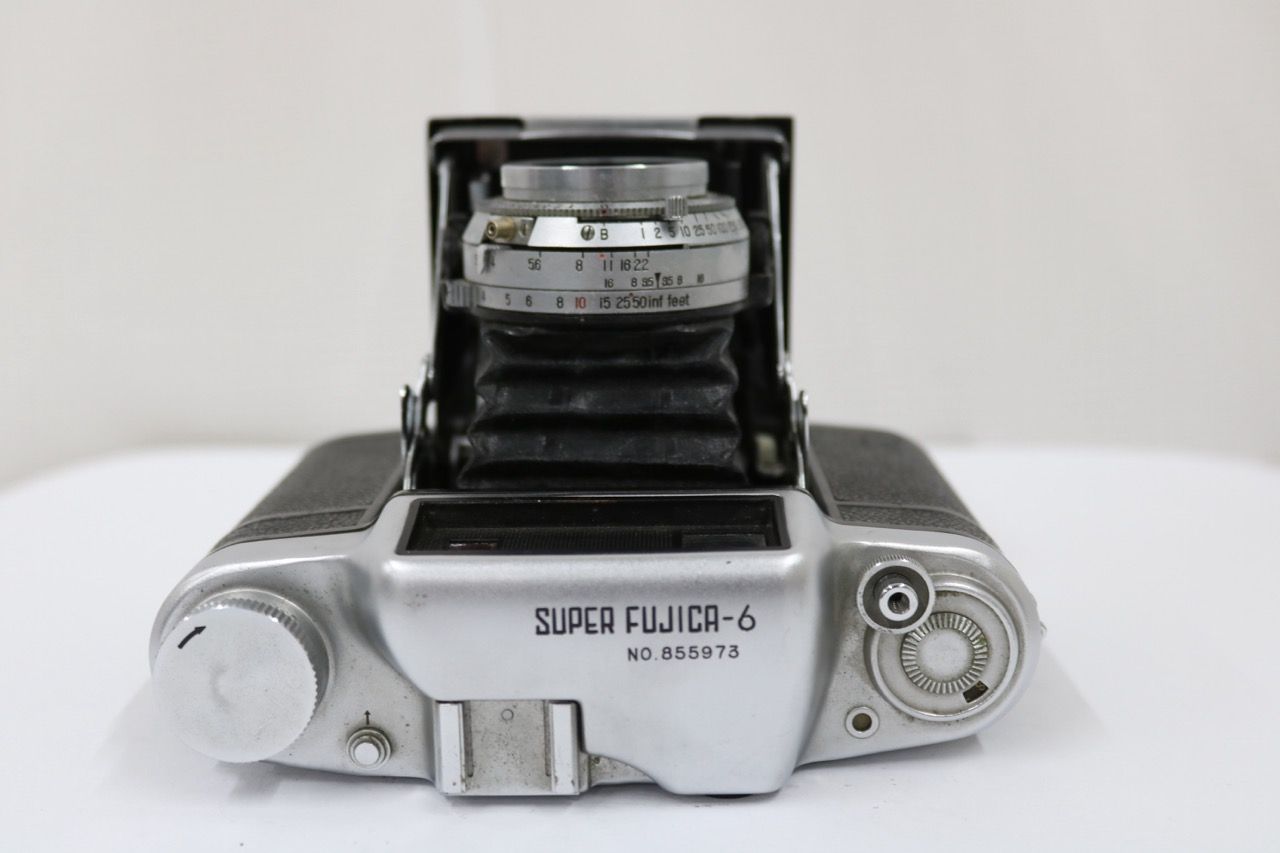 【返品保証】 フジカ FUJICA SUPER FUJICA-6 FUJINAR 7.5cm F3.5 蛇腹カメラ e11865