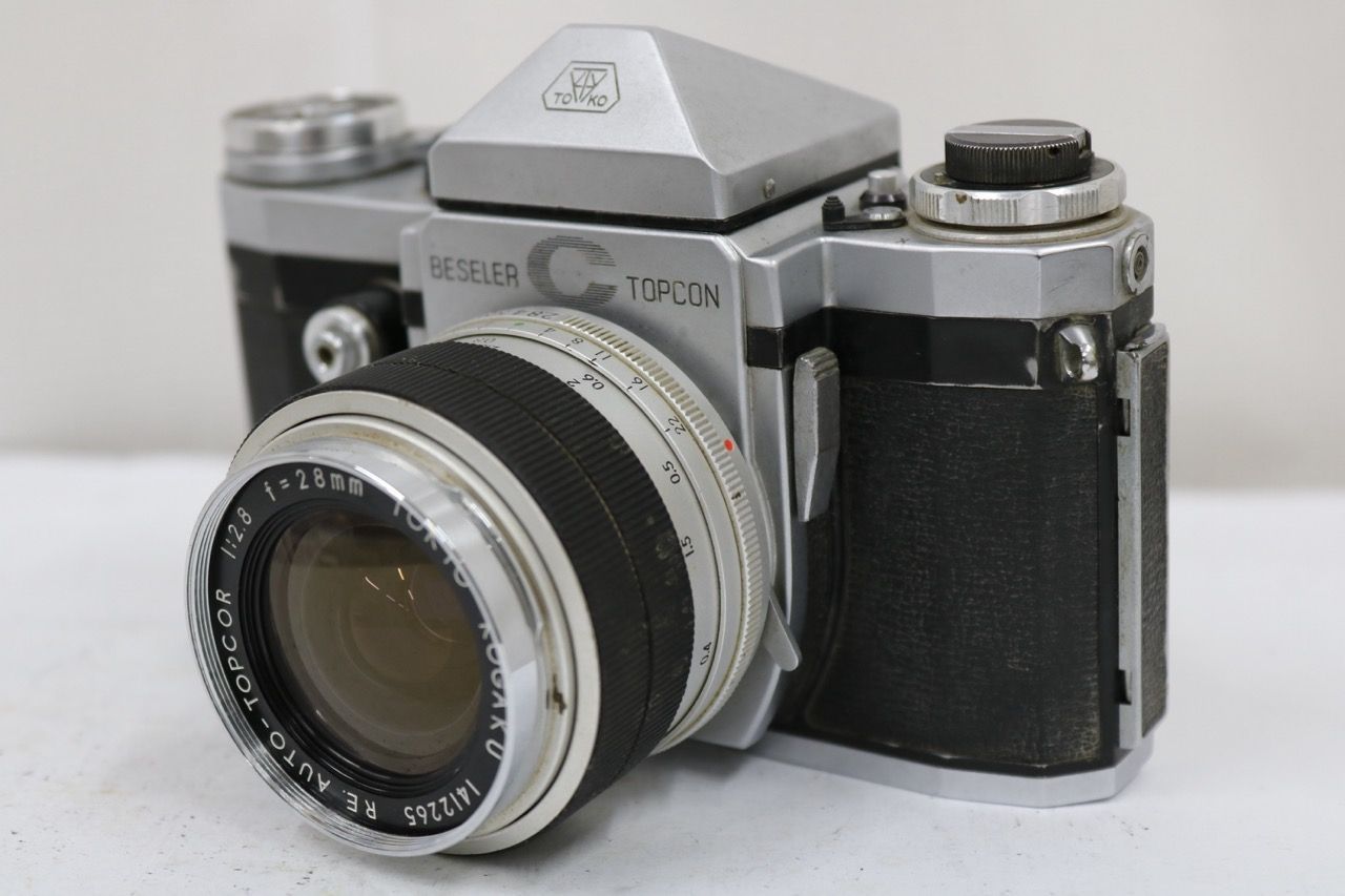 【訳あり品】 トプコン Topcon Beseler C Topcon RE. Auto-Topcor 28mm F2.8 ボディ レンズセット e11831