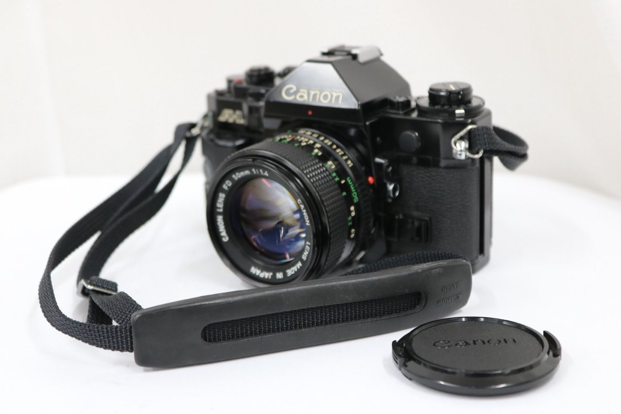 【訳あり品】 キャノン Canon A-1 ブラック NEW FD 50mm F1.4 ボディレンズセット e11882
