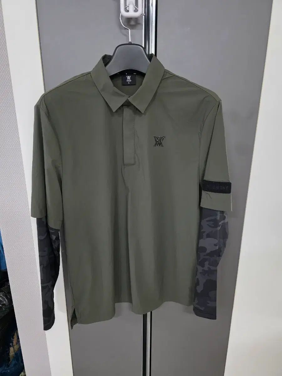アニュー ゴルフ 機能性 カモフラージュ パータン 長袖 カラーTシャツ 105 サイズ