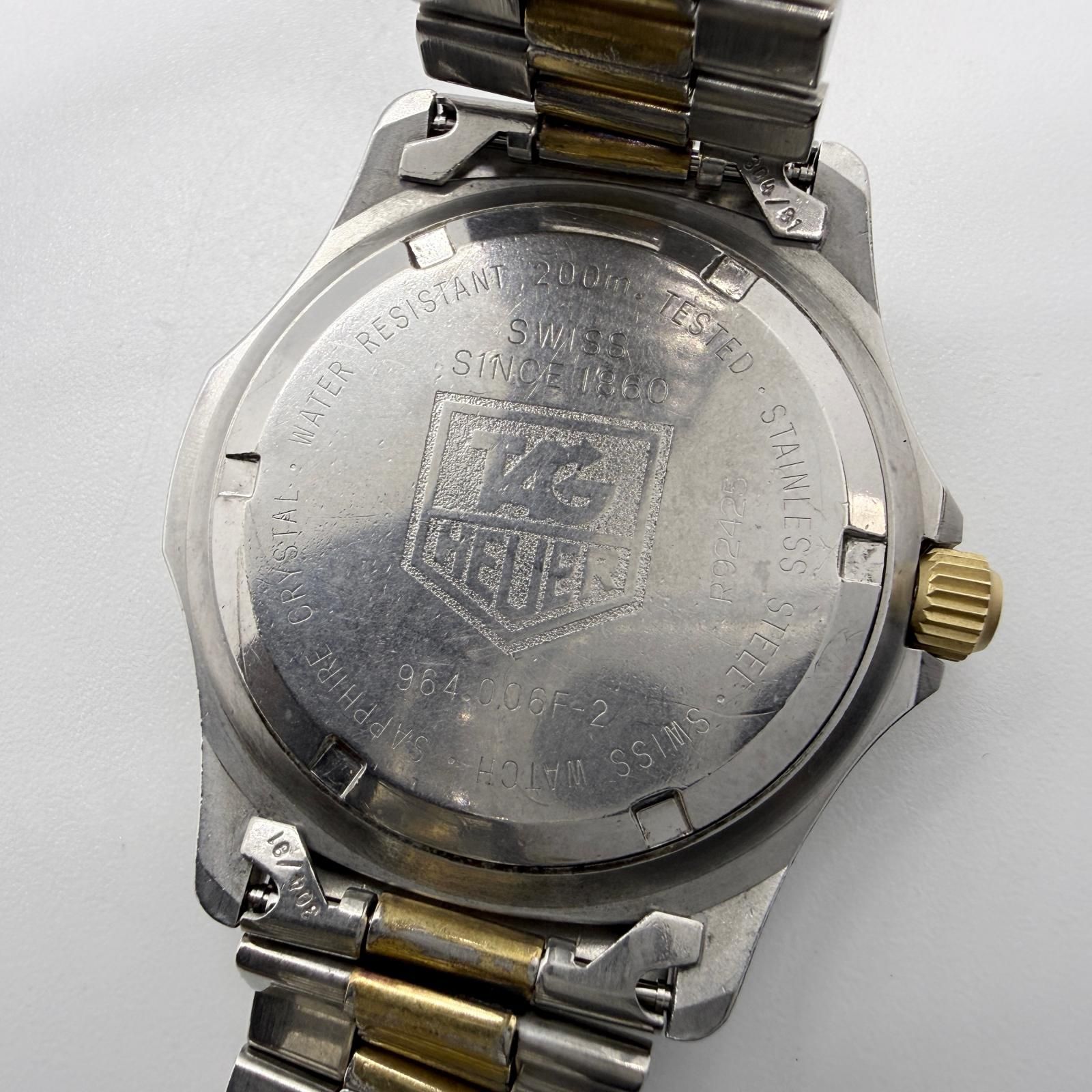 TAG HEUER タグホイヤー プロフェッショナル 200m 964.006F-2 ゴールド 