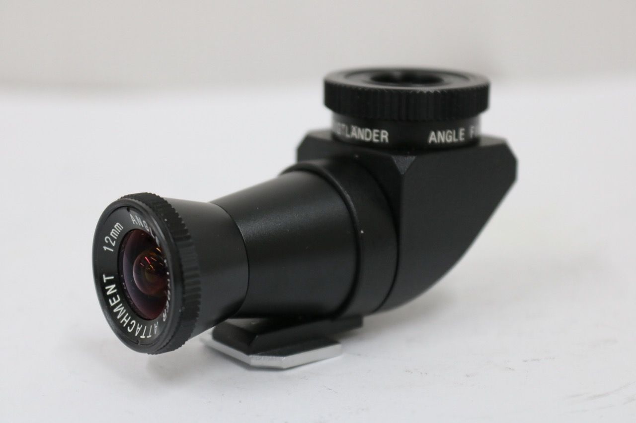 【返品保証】 フォクトレンダー Voigtlander Angle Finder Aspherical 12mm アタッチメント付き アングルファインダー e11899