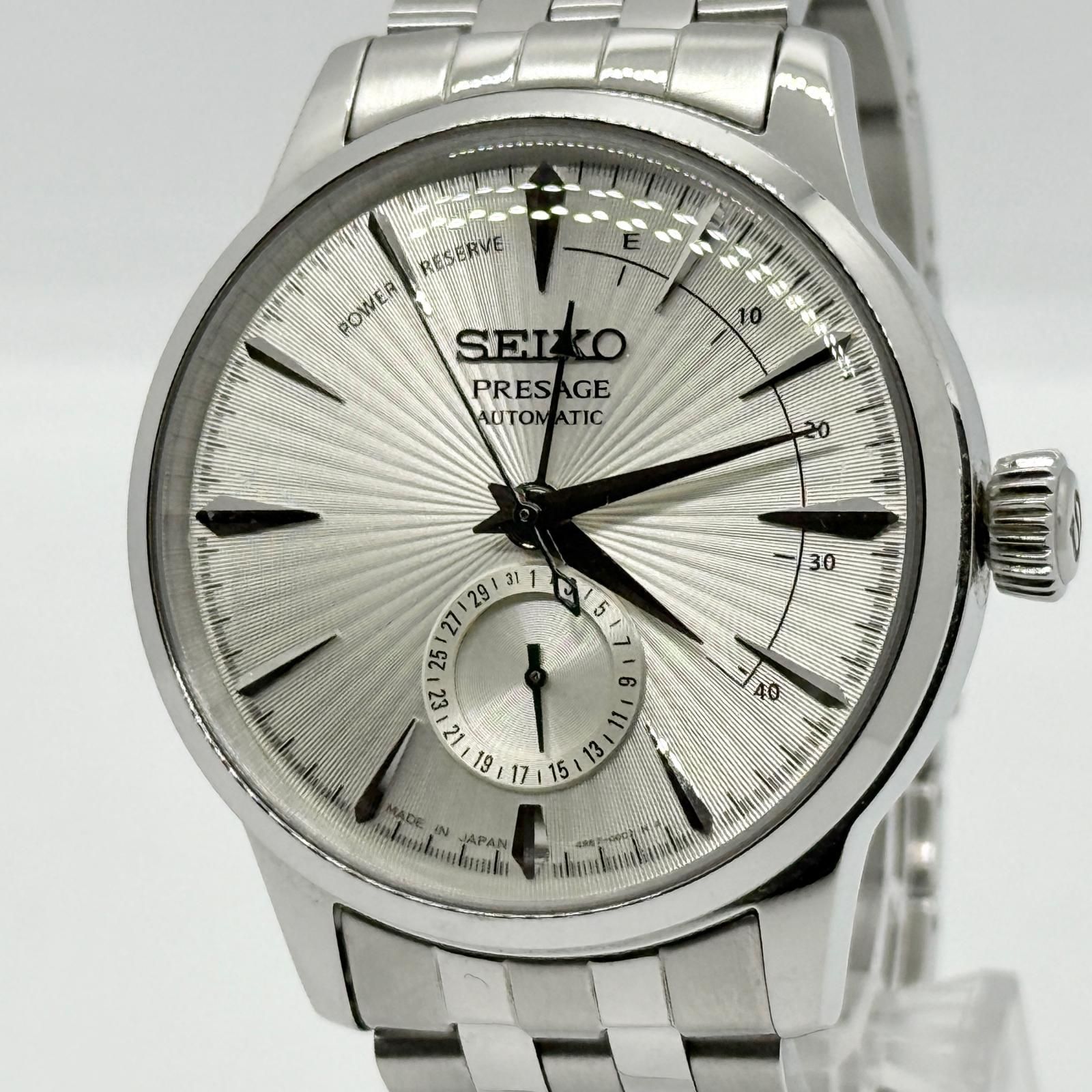 SEIKO セイコー PRESAGE プレサージュ 4R57-00E0 シルバー AT メンズ 腕時計 稼働品 - メルカリ