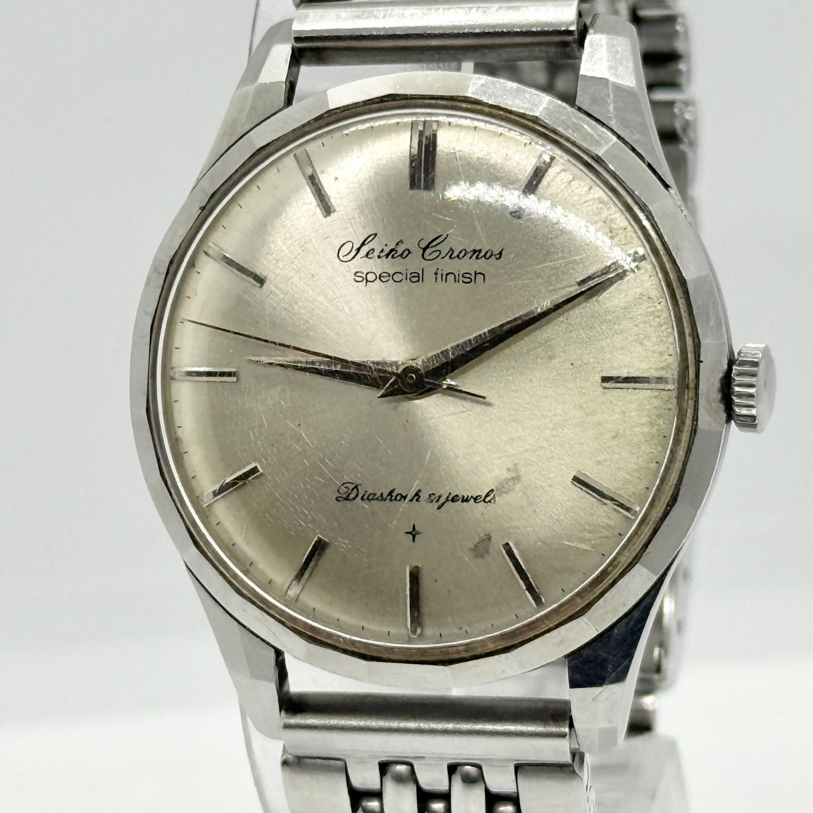 SEIKO セイコー CRONOS 手巻き 腕時計 メンズ 時計 稼働中 SEIKO 