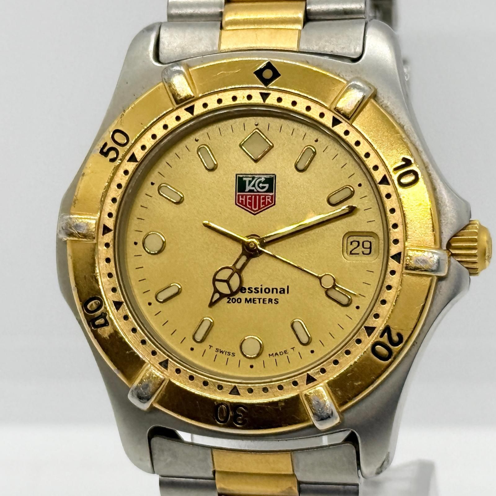 TAG HEUER タグホイヤー プロフェッショナル 200m 964.006R ゴールド 