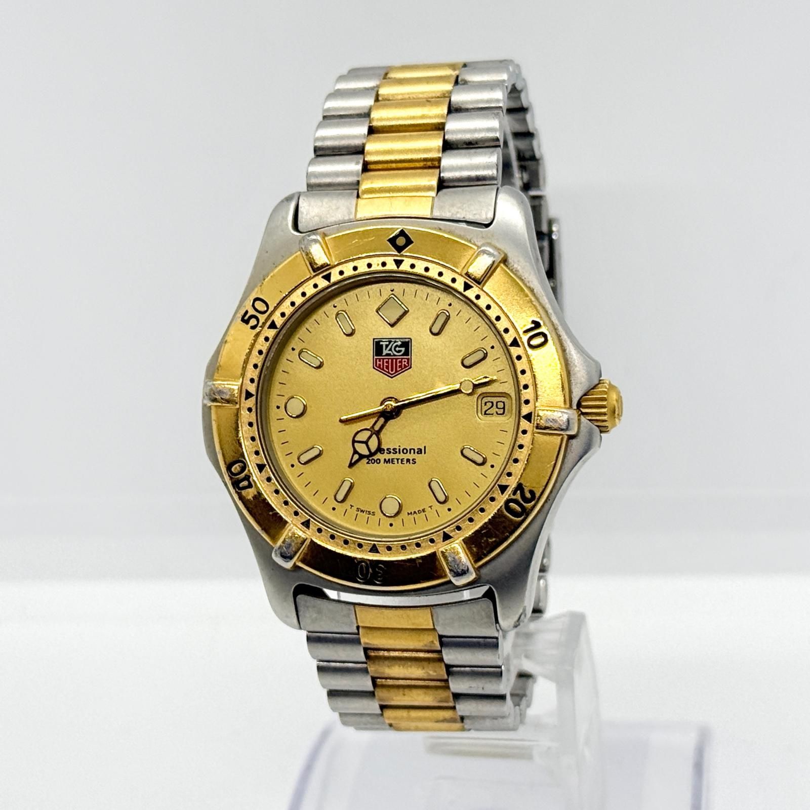 TAG HEUER タグホイヤー プロフェッショナル 200m 964.006R ゴールド 