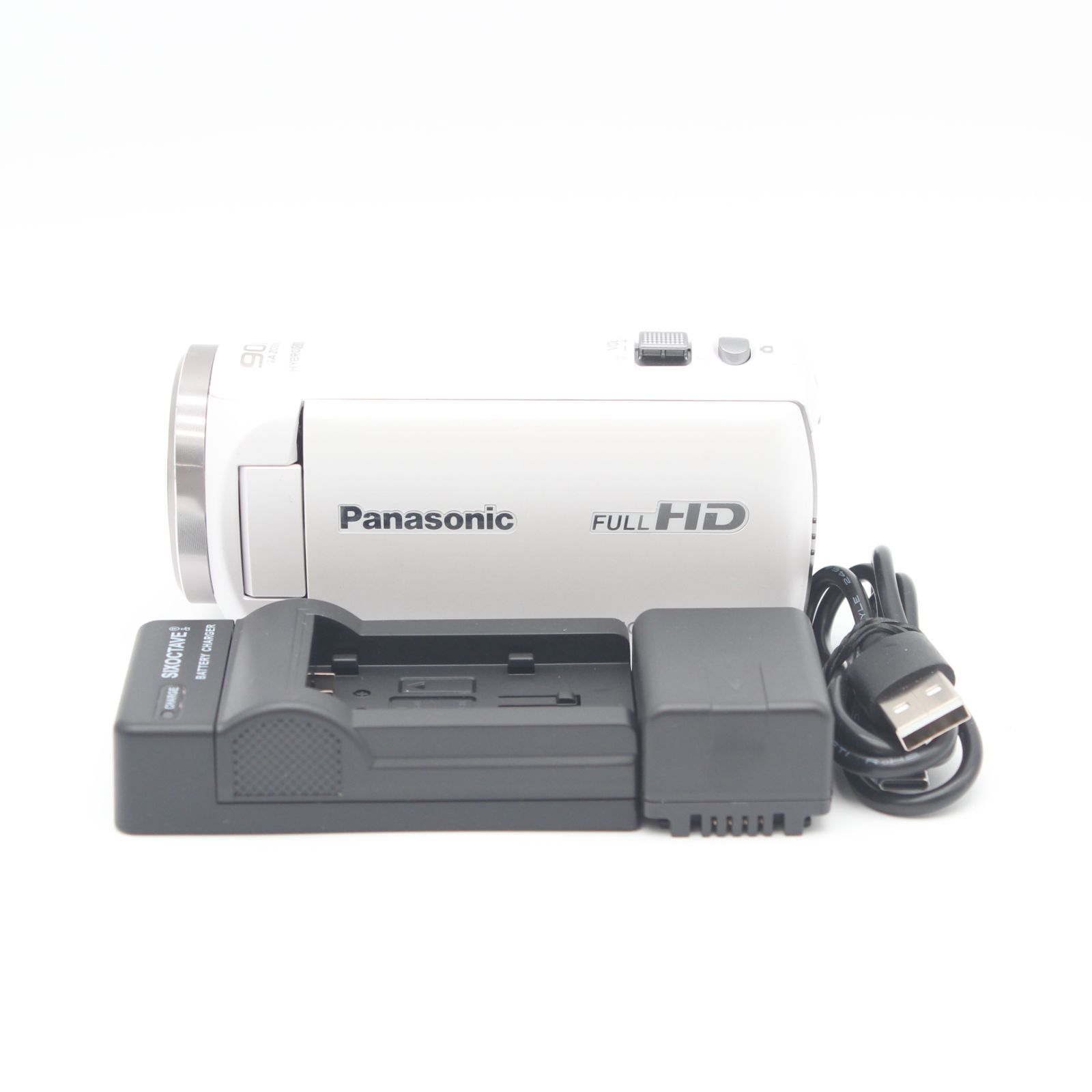 【良品】Panasonic パナソニック HDビデオカメラ HC-V360MS-W JS129-02056