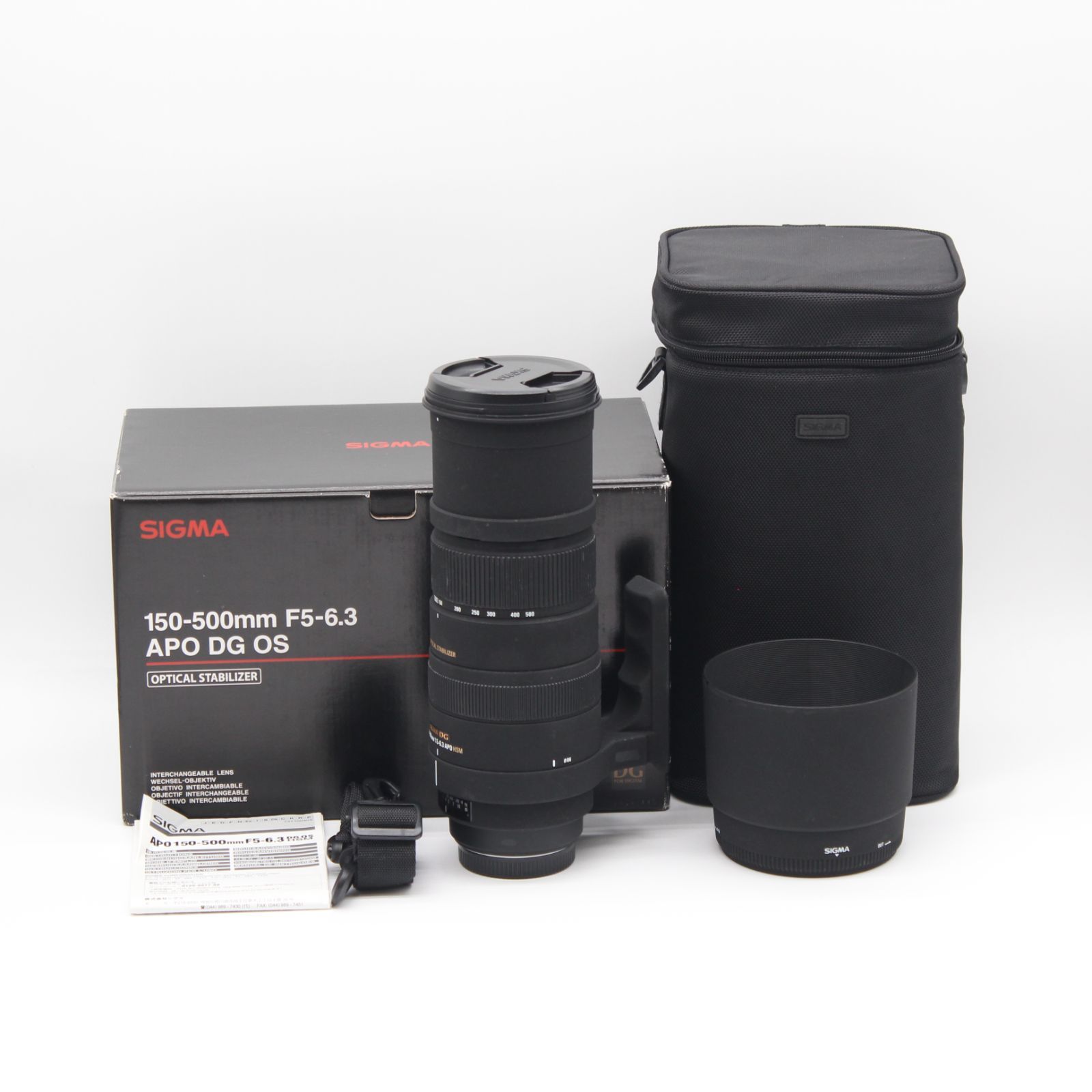 良品】シグマ SIGMA APO 150-500mm F5-6.3 DG OS HSM キヤノン用 JS129 