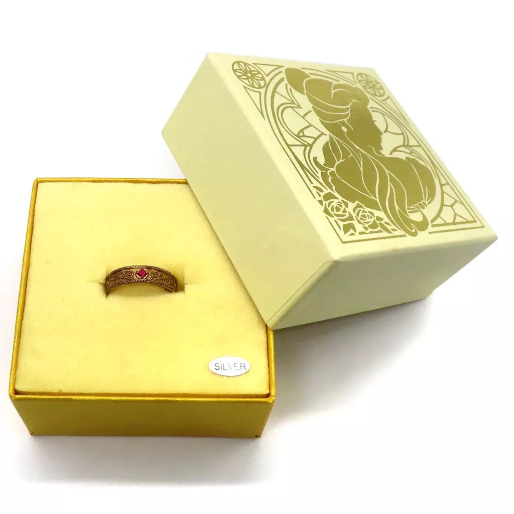 【中古】銀製品・指輪・アクセサリー ベル ペアリング 11号 「美女と野獣」 東京ディズニーリゾート限定