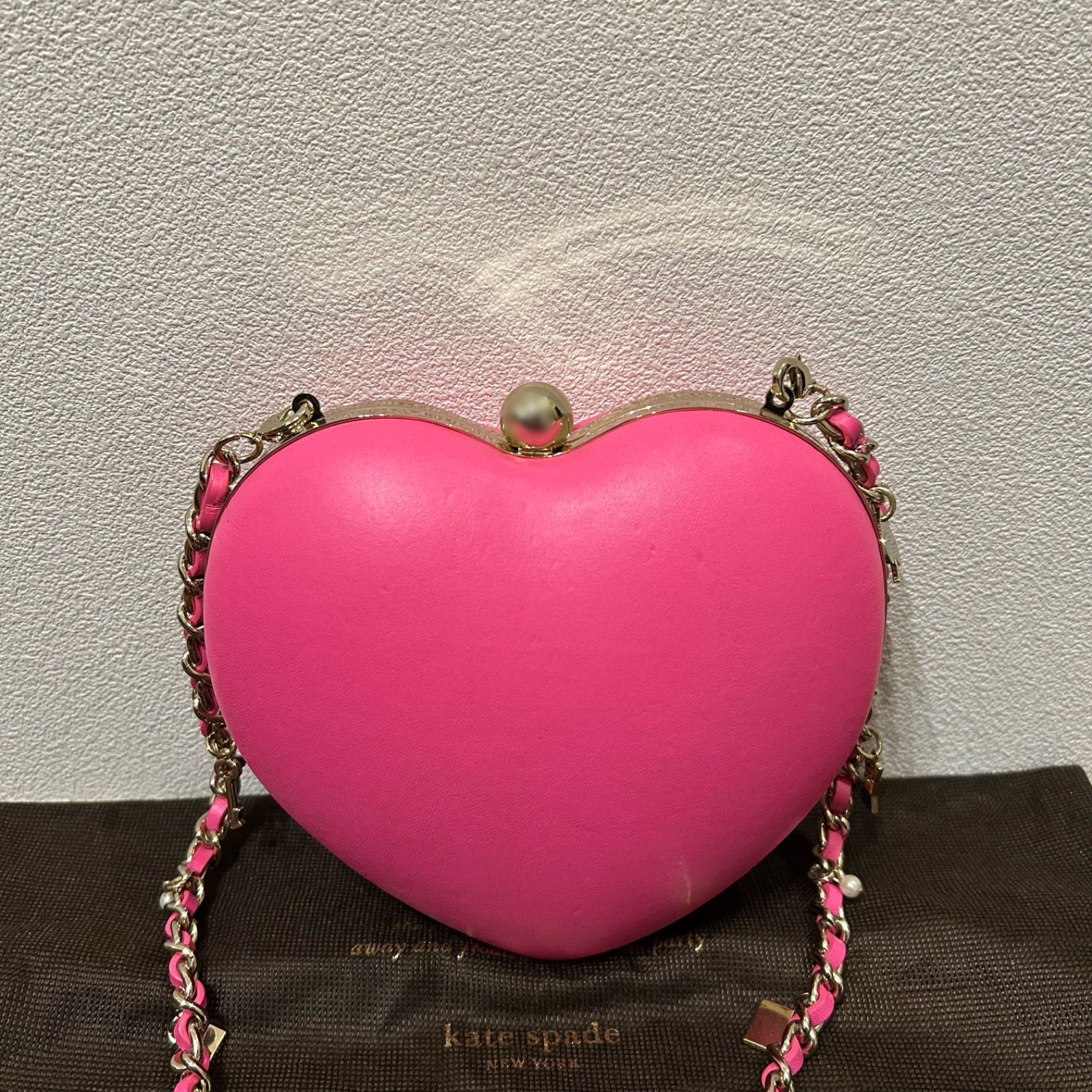 希少 kate spade ケイトスペード レディース パーティーバッグ ハート 