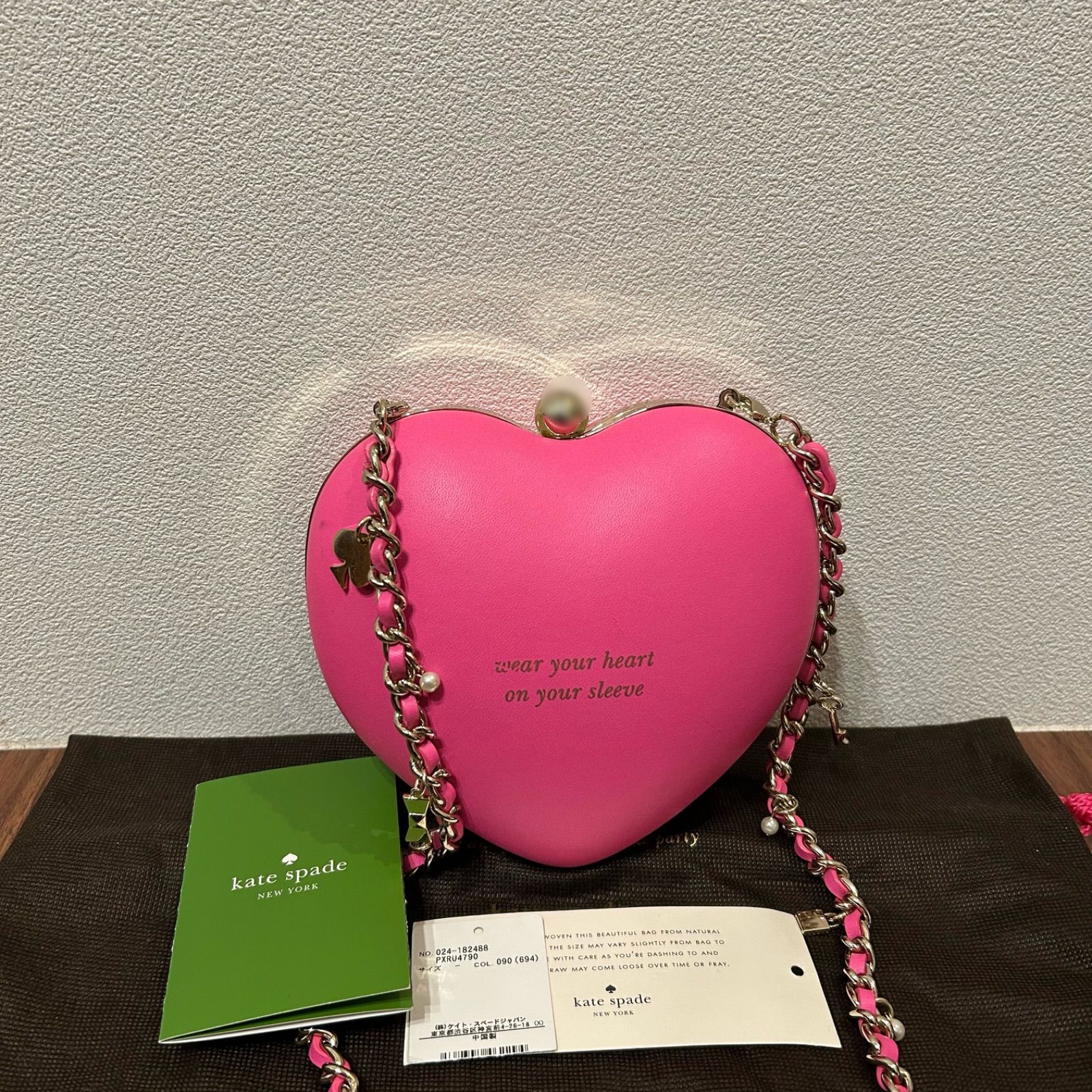 希少 kate spade ケイトスペード レディース パーティーバッグ ハート 