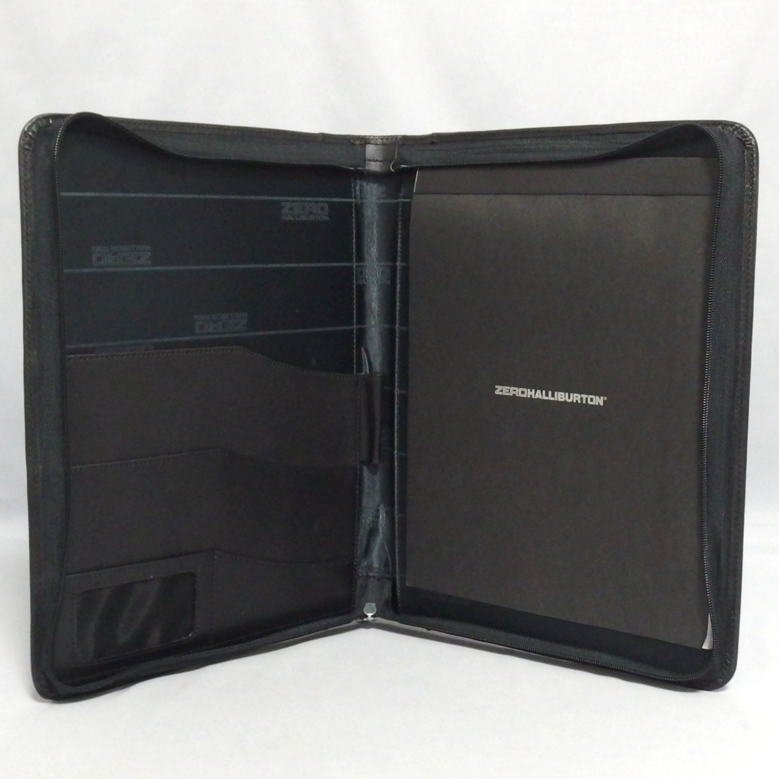 美品★ZERO HALLIBURTION レザー ノートパッドケース ブックカバー ブックホルダー 黒 ゼロハリバートン★ 美品★ZERO HALLIBURTION レザー ノートパッドケース ブックカバー ブックホルダー 黒 ゼロハリバートン★