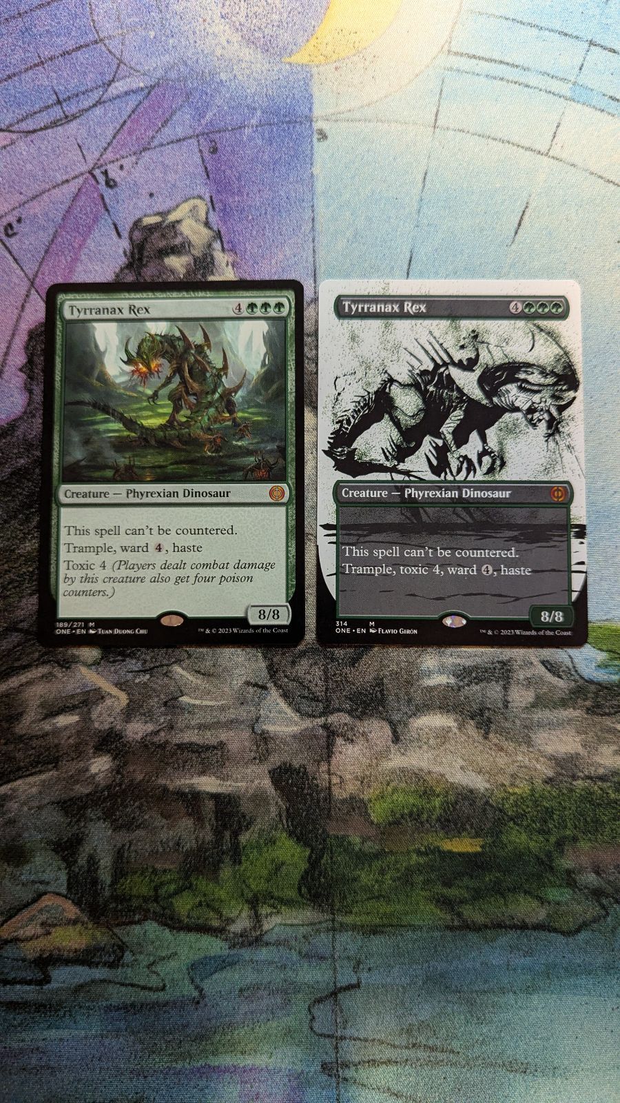 MTG ティラナックス・レックス 通常1枚ボーダーレス1枚 計英語2枚
