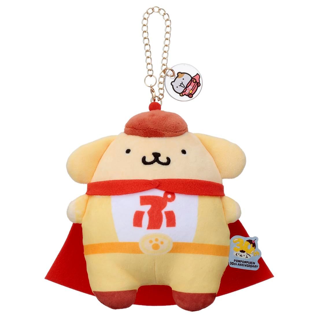 タカラトミーアーツ(TAKARATOMY A.R.T.S) サンリオキャラクターズ Mocchi-Mocchi- チェーンストラップマスコット ポムポムヒーロー 幅 約18cm