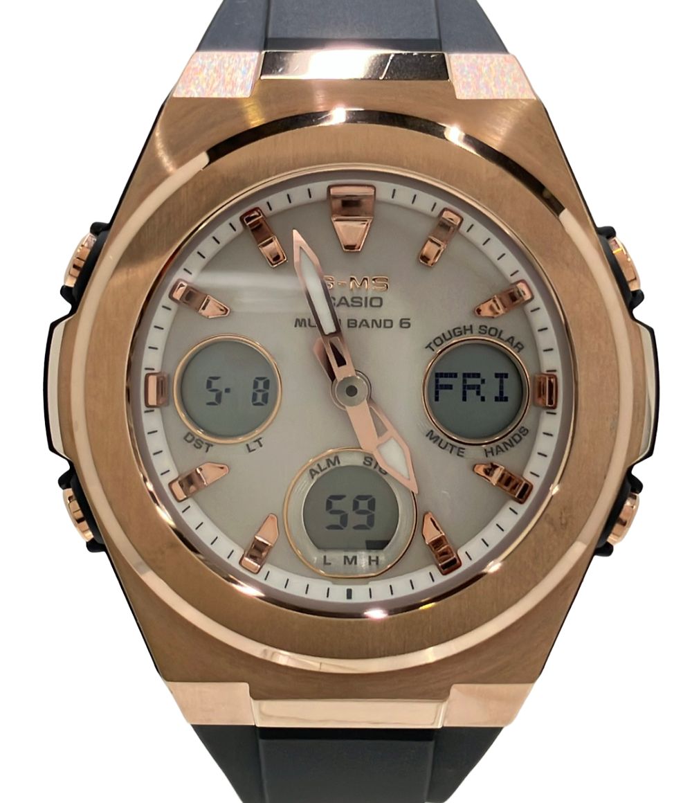 カシオ 腕時計 G-MS Baby-G MSG-W600G ソーラー シルバー レディース CASIO