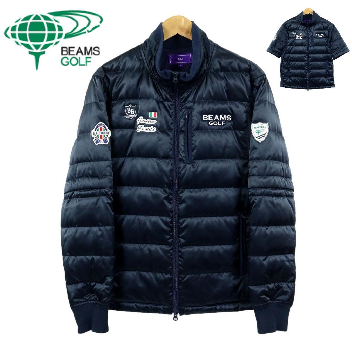 S3805】【美品】【2WAY】BEAMS GOLF ビームスゴルフ ダウンジャケット