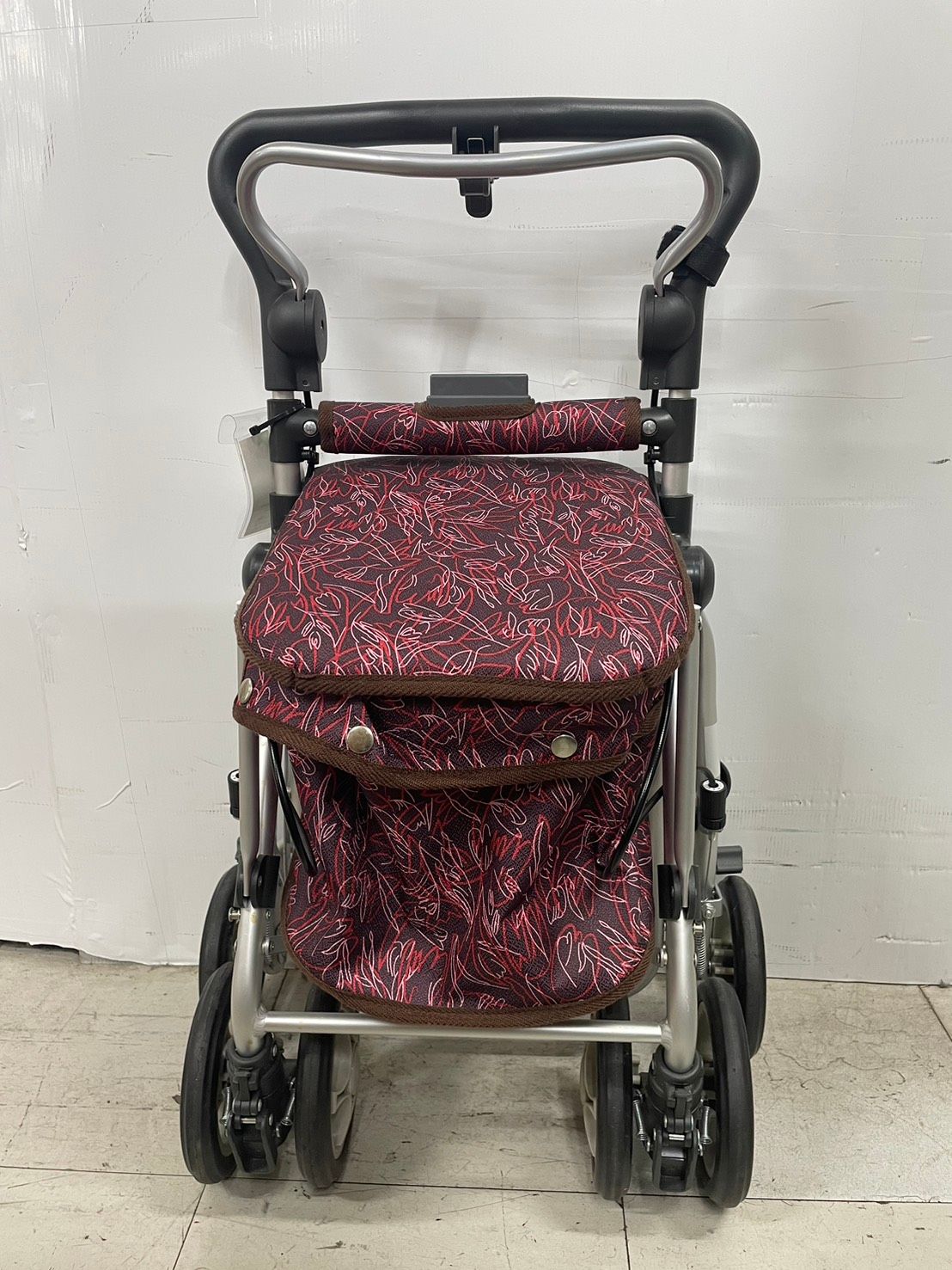 送料無料h14325 須恵廣工業 折りたたみ シルバーカー スイートⅢ No.668 介護用品